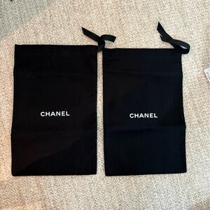 Chanel Black Dust Bags new